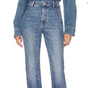 Alexander Wang Stovepipe High Waist Slim Straight Leg Denim Jeans sz 24